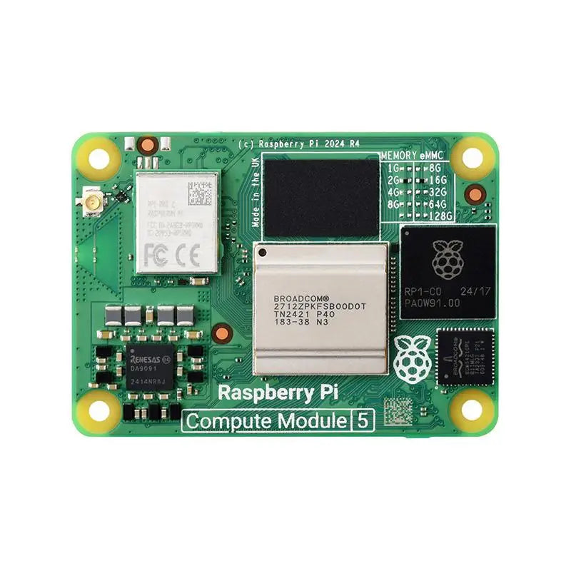 WaveShare Raspberry Pi CM5 Compute Module Linux Development Board Expandable WiFi for Module 64-bit Mini Computer PCIe